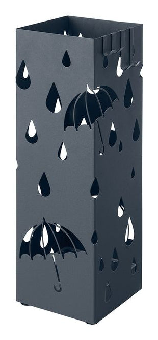 Songmics Schirmständer – Stahl/Kunststoff, Grau, 15,5 × 15,5 × 49 cm