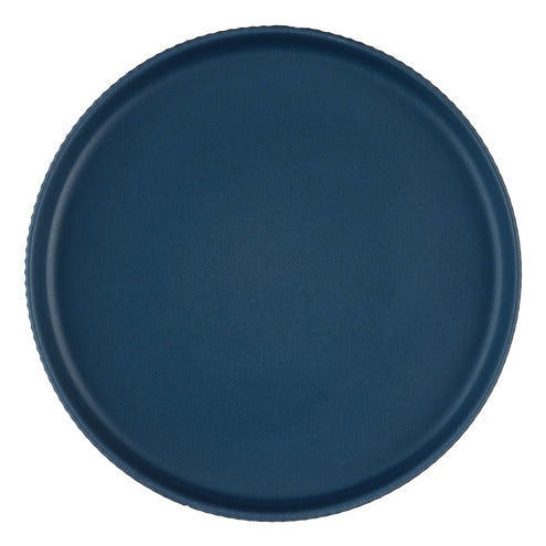 Björn SCANDI Frühstücksteller – Steinzeug, Marineblau, 4 Stück