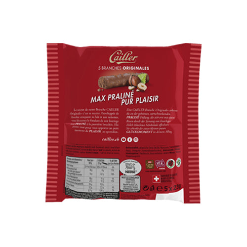 Cailler Schokoladenriegel – Haselnuss, Milch, 5 × 23 g (115 g)