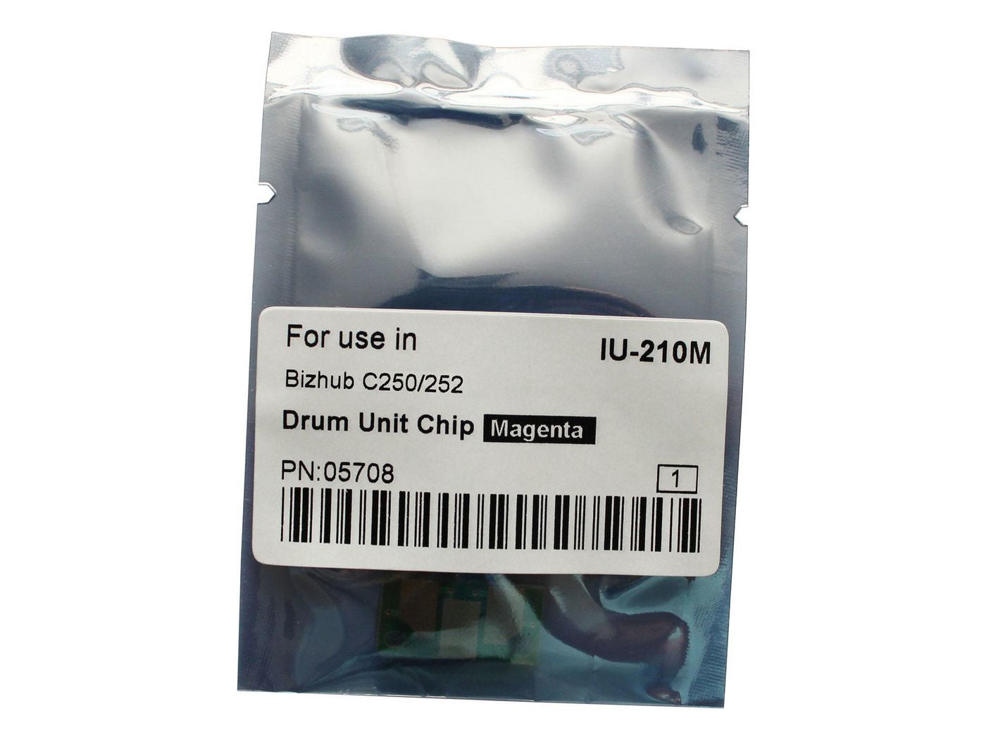 CoreParts Trommel-Chip, schwarz – für Bizhub C250/C252