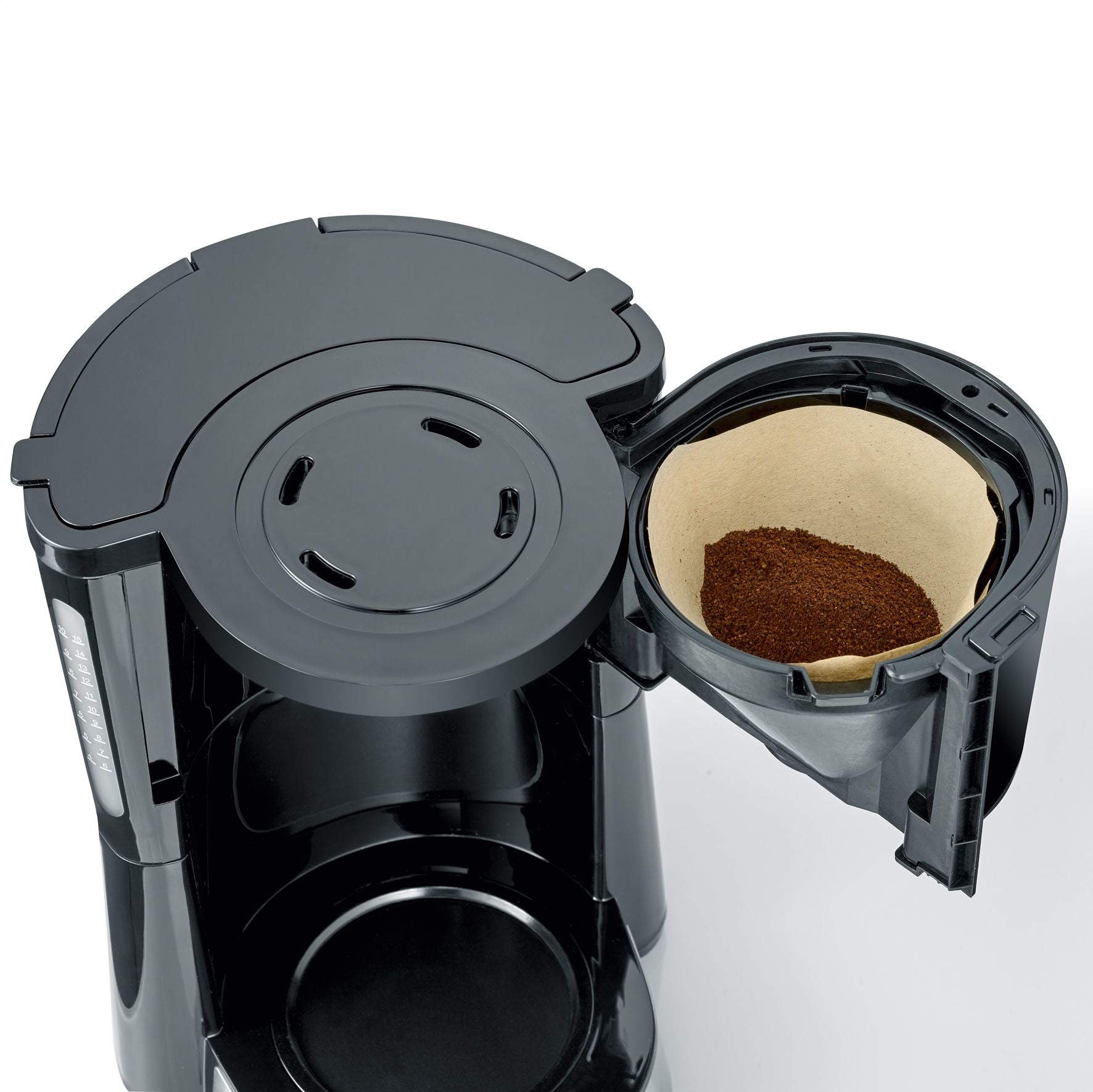 Severin KA4815 Filterkaffeemaschine – 10 Tassen, 1,25 l, Einwegfilter, Schwarz