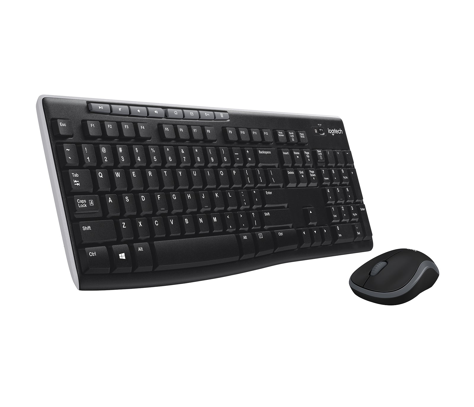 Logitech MK270 – Tastatur, für Windows 10, Windows 8, Windows 7, schwarz