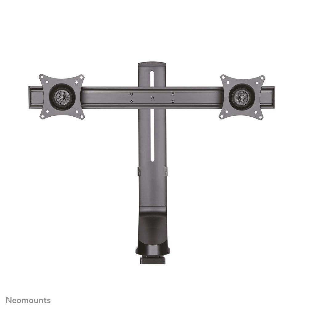 Neomounts Tischhalterung, Dual, Tischklemme, bis 27", 7 kg, neigen/schwenken/drehen, schwarz