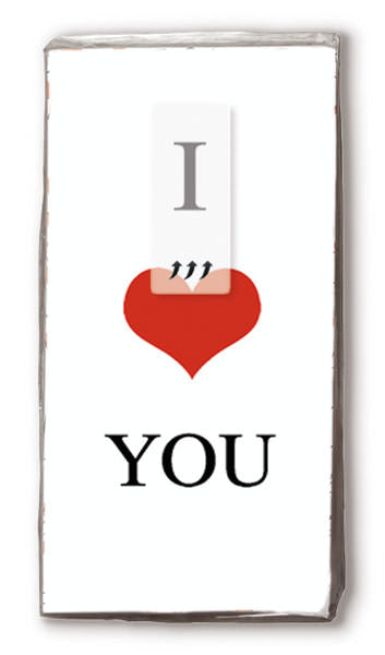 Paper + Design Love Affair Taschentücher – 4-lagig, 220 × 210 mm – 10 Taschentücher – FSC