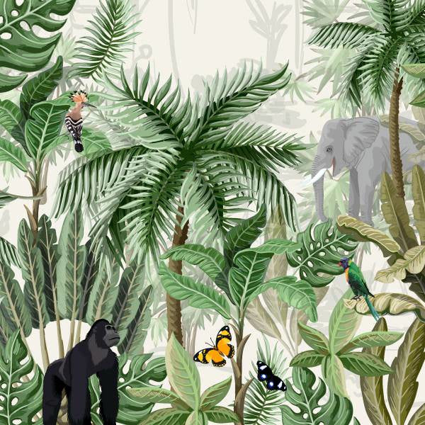 Paper + Design Servietten Rainforest – 33 × 33 cm, 3-lagig – 20 Stück