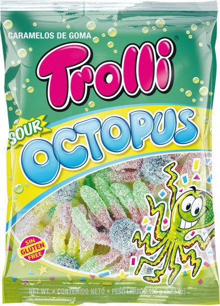 Trolli Saure Octopus Gummibonbons – 100 g