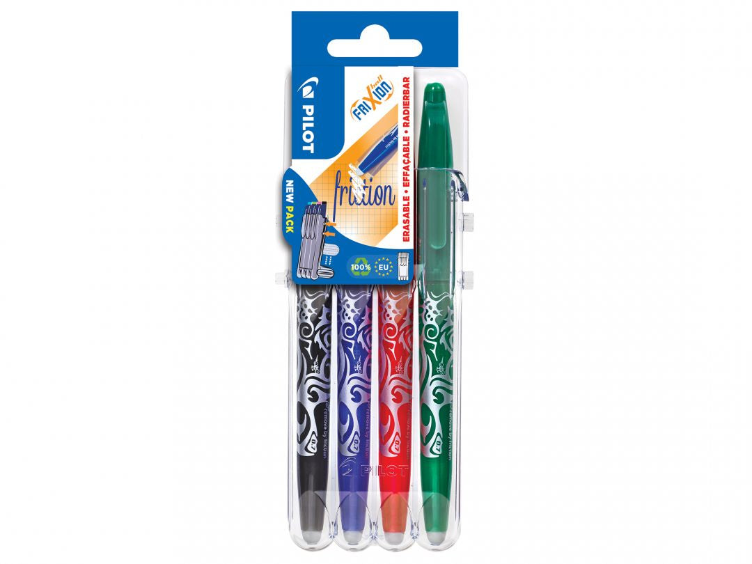 Pilot FriXion Ball – Tintenroller, 0,7 mm, sortiert, radierbar – 4 Stk.