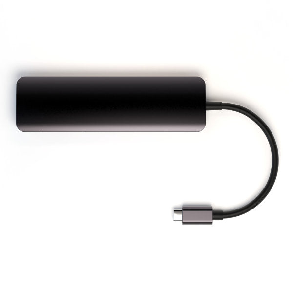 4smarts 4S468782 Multiport-Adapter – USB-C, 1× HDMI, 2× USB-A, 100 W PD, SD/microSD, für Geräte mit USB-C