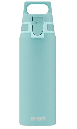 SIGG Shield One Kindertrinkflasche 750 ml – Druckknopfdeckel, Edelstahl, Glacier
