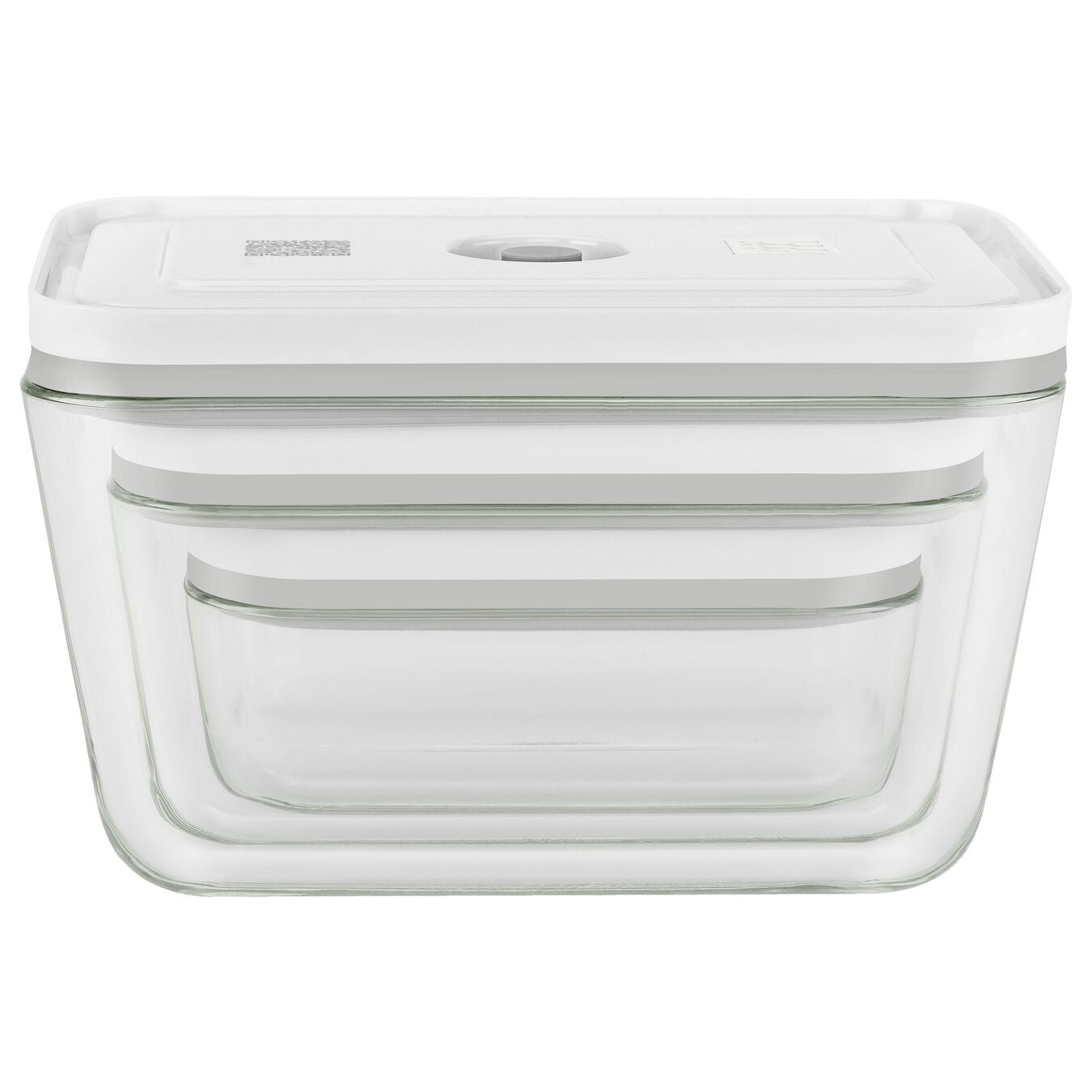ZWILLING Vakuumbox Glas Fresh & Save – 350 ml, 750 ml, 1,6 l, für Vakuumierer, 3 Stk., Glas, Transparent