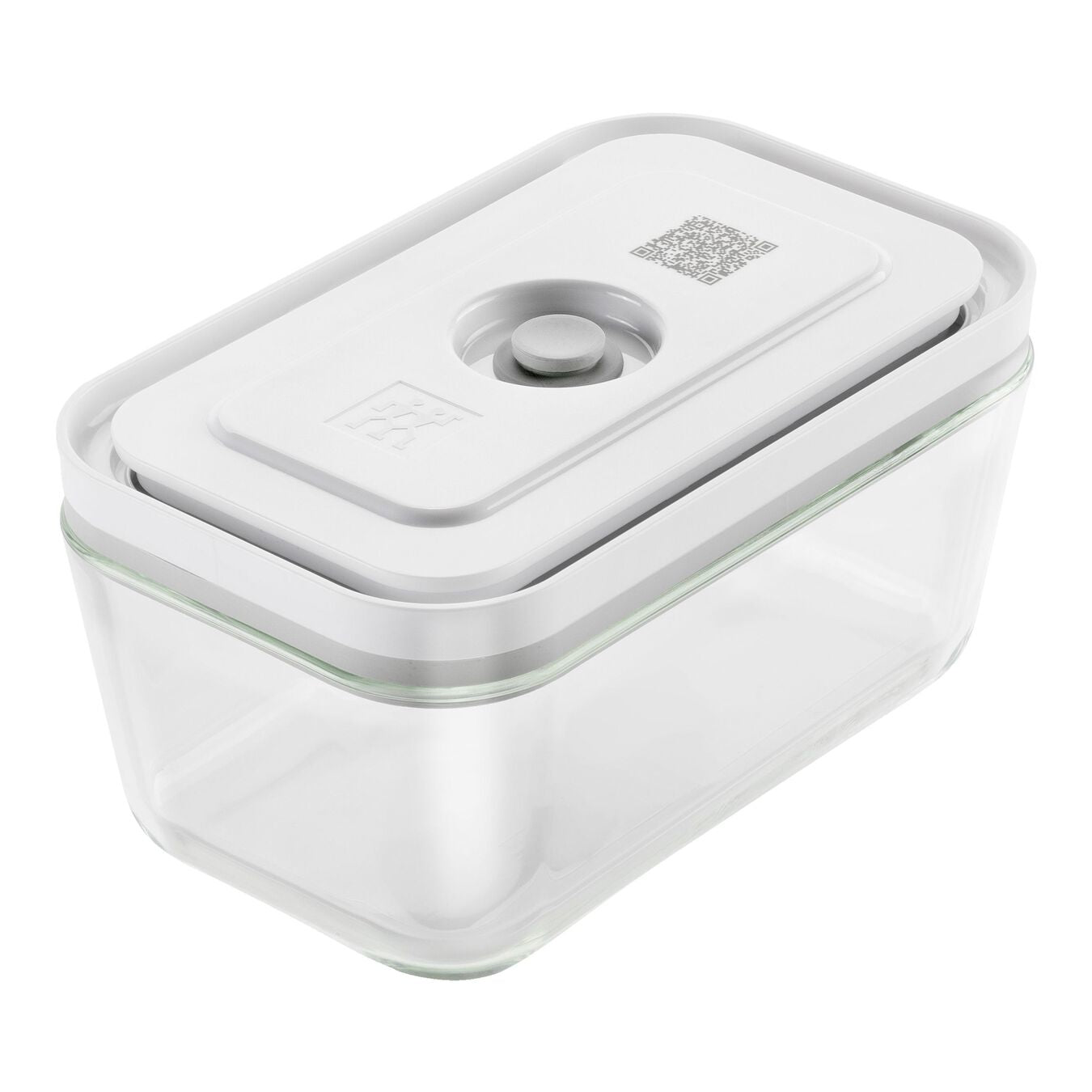 ZWILLING Vakuumbox M – 11,2 × 18,2 × 9,8 cm, 900 ml – für Vakuumierer, Glas, Grau