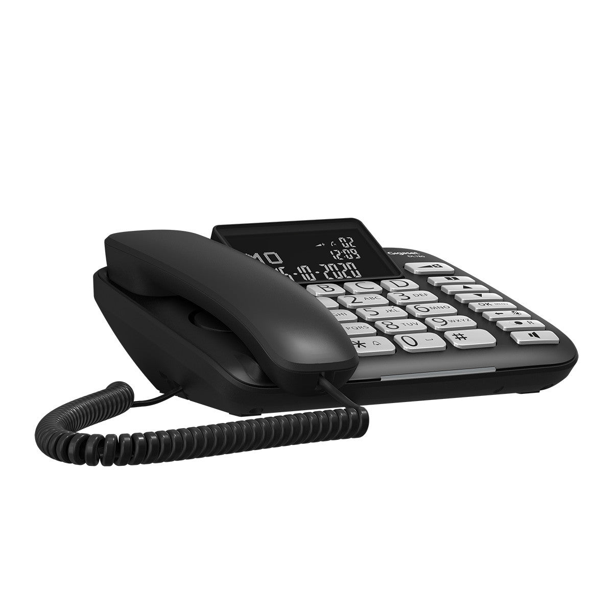 Gigaset DL780 Plus – DECT-Telefon, Seniorentelefon, Freisprecheinrichtung, 99 Einträge, Schwarz