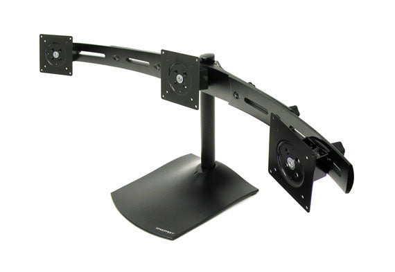 Ergotron DS100 – Monitorhalterung, 3 Monitore, Tischklemme, bis 21", horizontal, schwarz