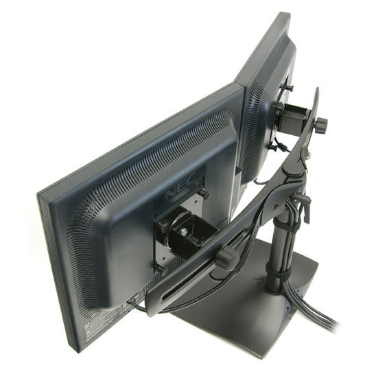 Ergotron DS100 – Monitorhalterung, Dual, Tischklemme, bis 24", Schwarz