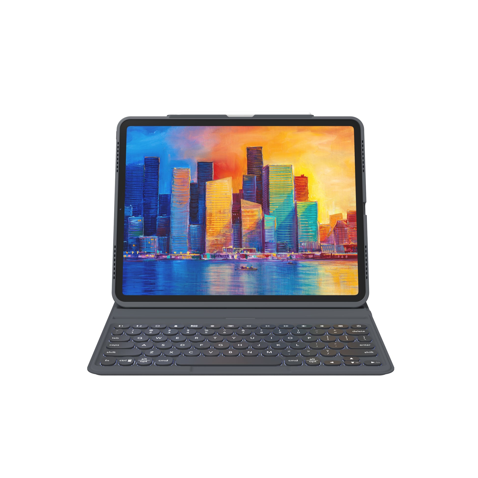 Zagg Keys Pro (französisches Layout) Tastatur – für Apple iPad 11", anthrazit