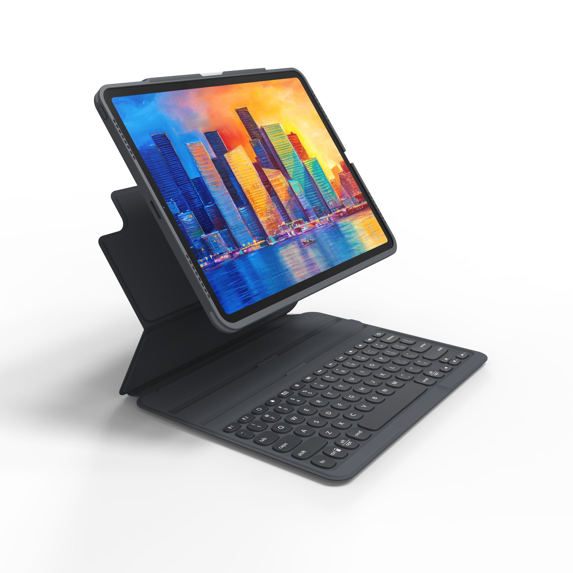Zagg Keys Pro (französisches Layout) Tastatur – für Apple iPad 11", anthrazit