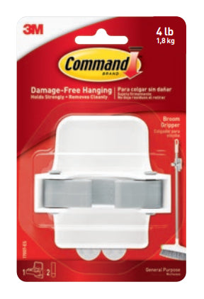 Command Besenhalter – Weiss, für Besen, Mopps
