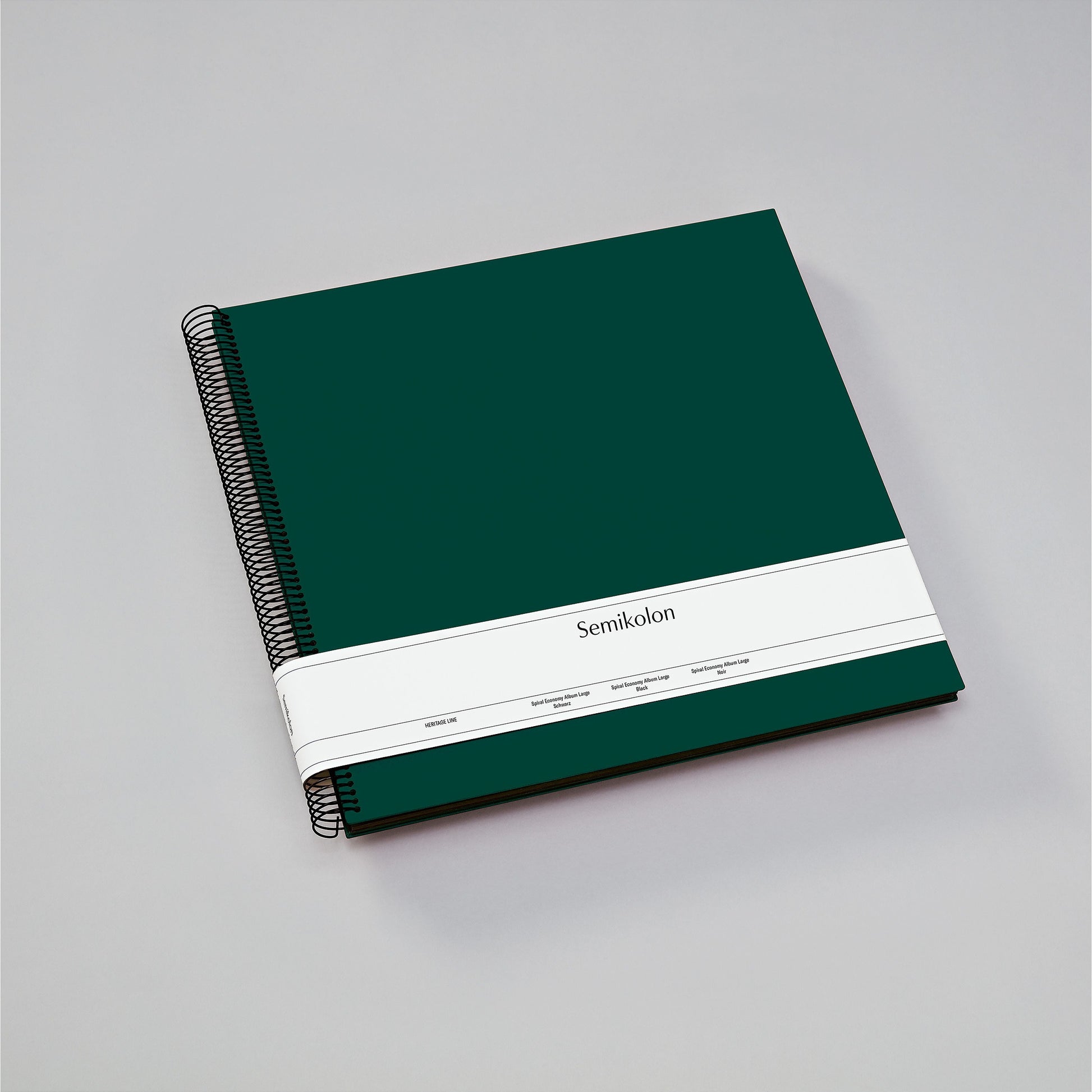 Semikolon Fotoalbum Wiro Economy – grün, Spiralbindung, Textil, 345 × 332 mm