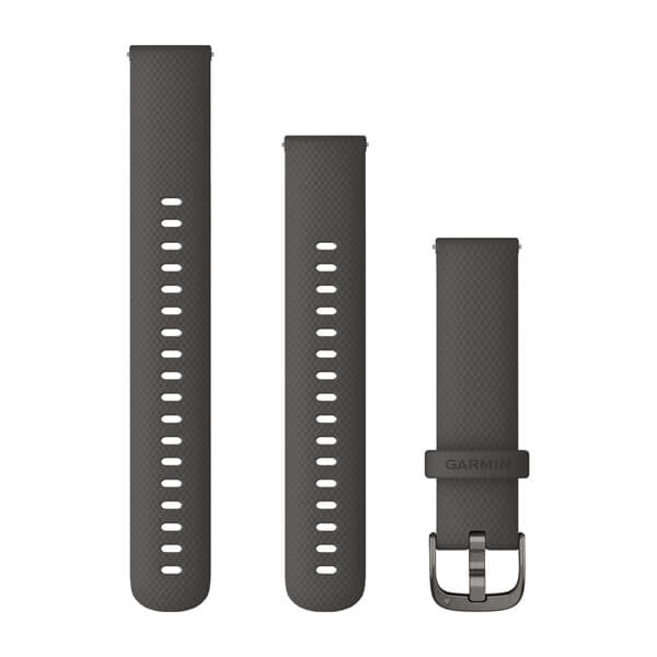 Garmin Sportarmband, Dunkelgrau, für Venu 2S, Vivoactive 4S, Vivomove 3S