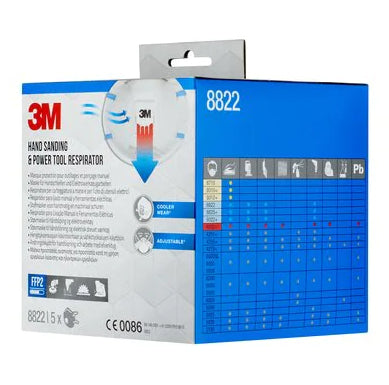 3M Atemschutzmaske FFP2 Cool Flow 8822 – mit Ventil – Einheitsgrösse – weiss – 5 Stk.