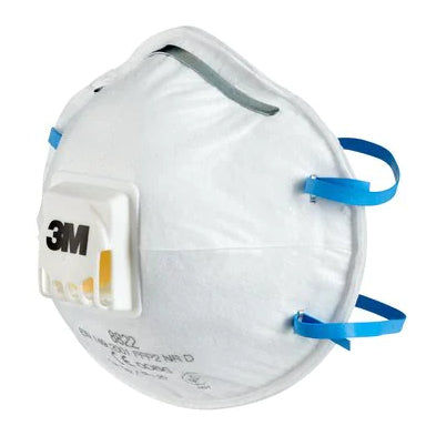 3M Atemschutzmaske FFP2 Cool Flow 8822 – mit Ventil – Einheitsgrösse – weiss – 5 Stk.