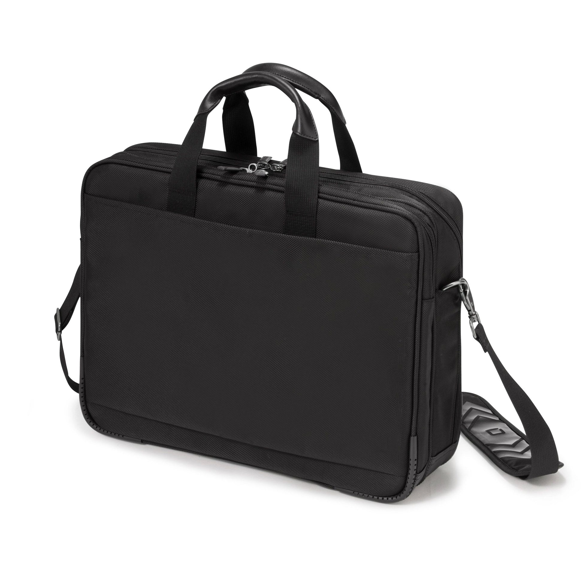 DICOTA Notebook-Tasche bis 17,3" – aus recycelten Materialien, mit Schultergurt – Schwarz