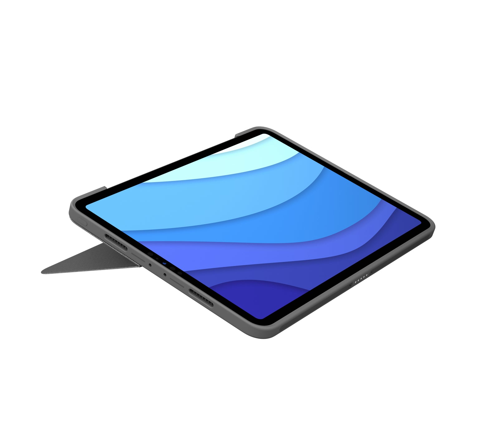 Logitech Combo Touch – Tastatur mit Touchpad, Grau – für iPad Pro 11" (1.–3. Gen.)