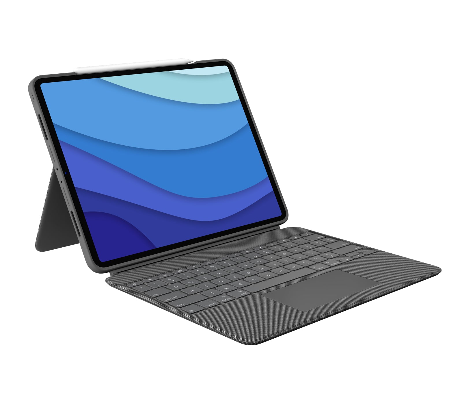 Logitech Combo Touch – Tastatur, Grau – für iPad Pro 12,9" (5. Gen.)
