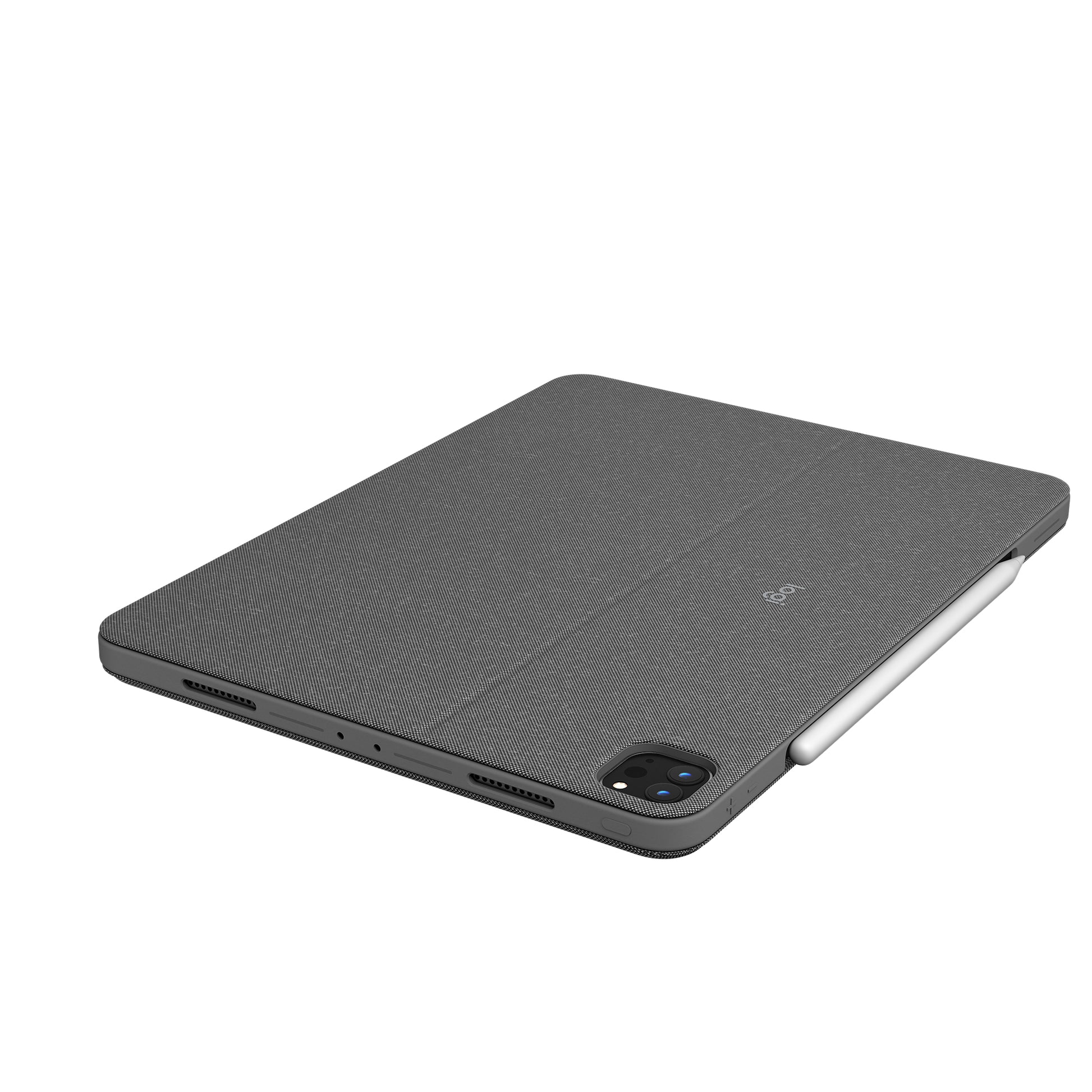 Logitech Combo Touch – Tastatur, CH-Layout (DE-CH), mit Touchpad, Grau – für iPad Pro 12,9" (5. Gen)