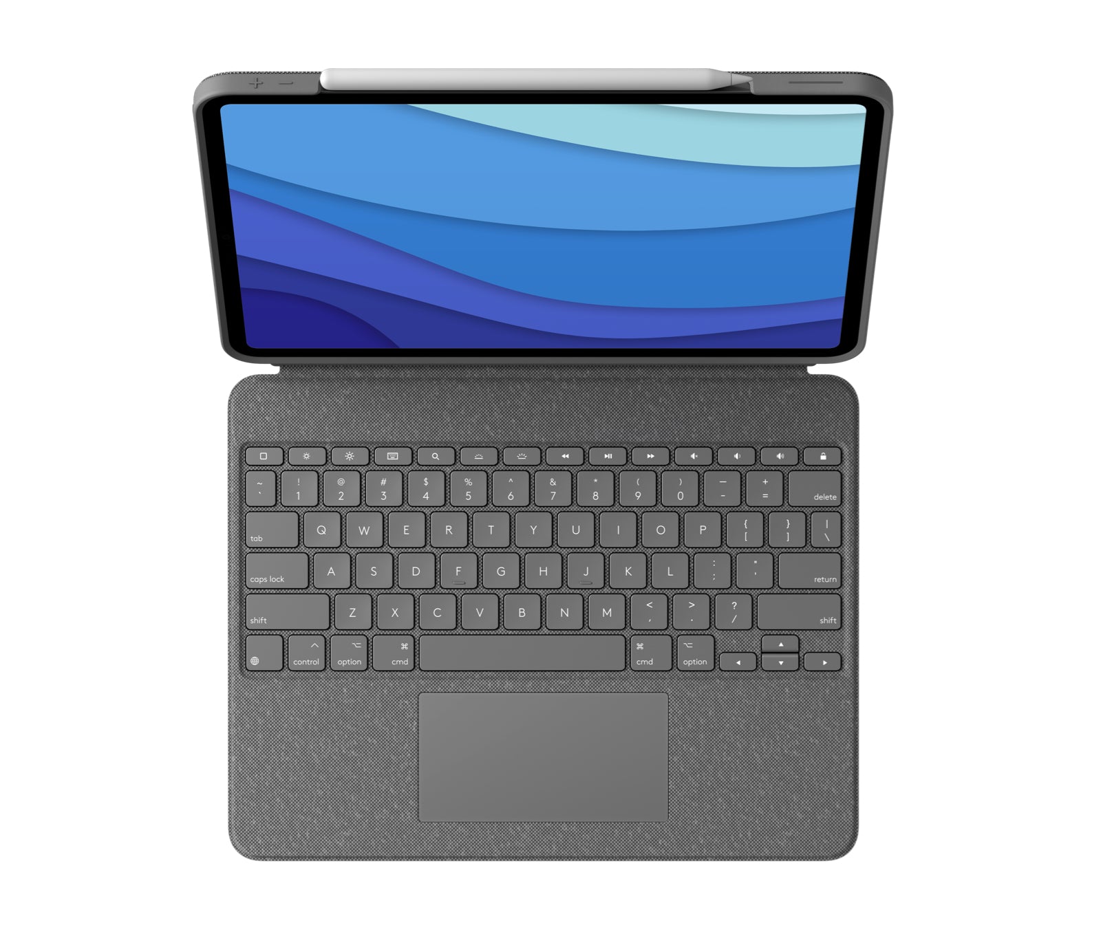 Logitech Combo Touch – Tastatur, Grau – für iPad Pro 12,9" (5. Gen.)