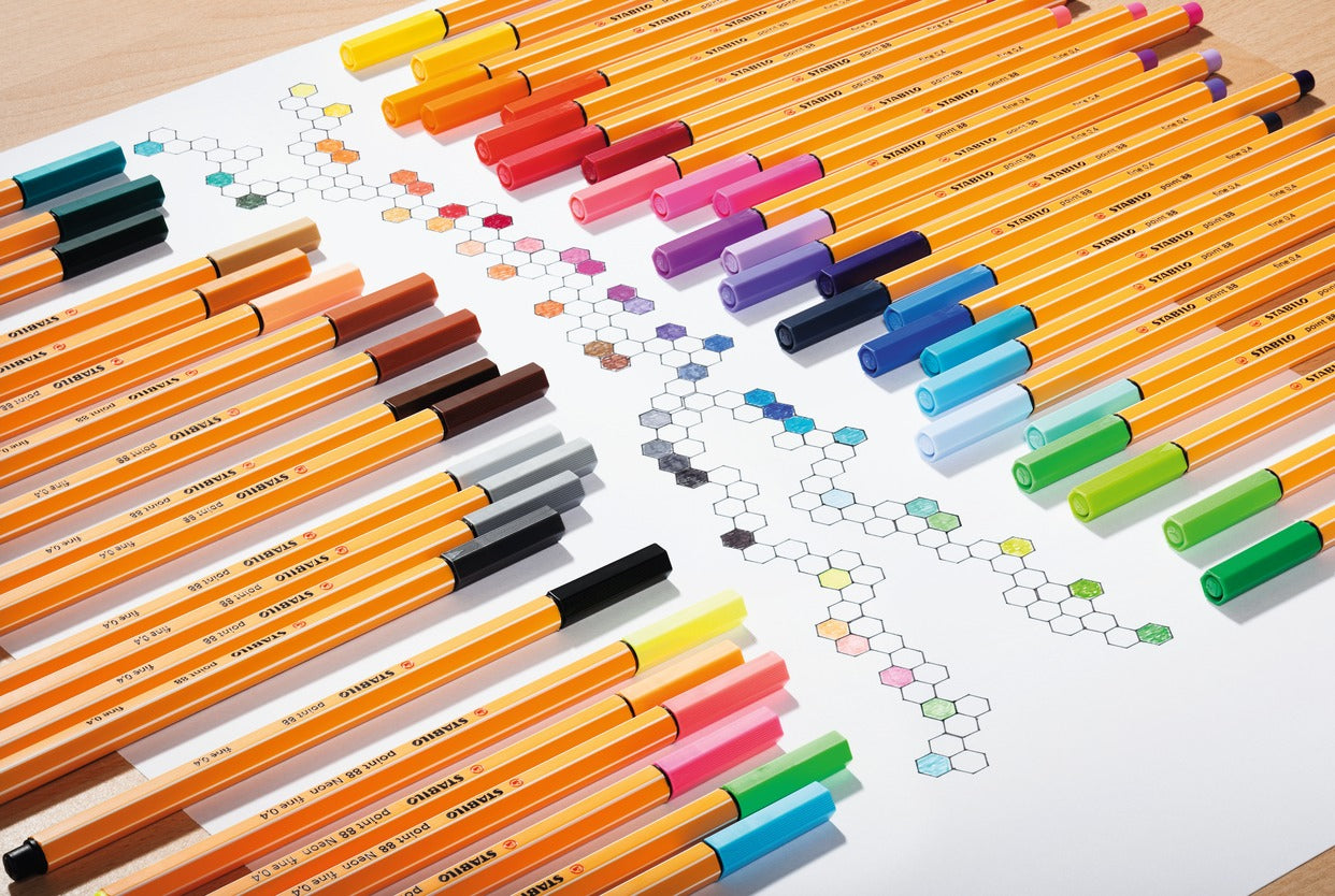 STABILO point 88 Fineliner 0,4 mm – Erdbeerrot