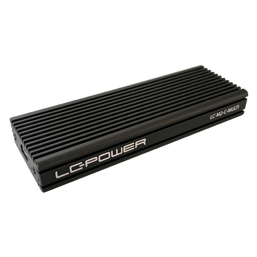 LC-Power LC-M2-C-MULTI – 1-Schacht M.2 SSD-Gehäuse – für M.2, PCIe/SATA
