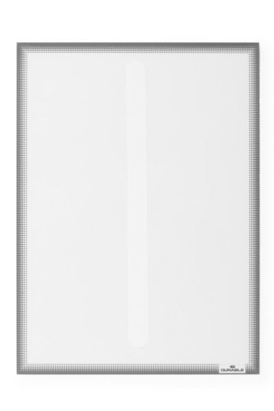 Durable Info-Rahmen – 236 × 323 mm, silber, selbstklebend, 5er-Pack