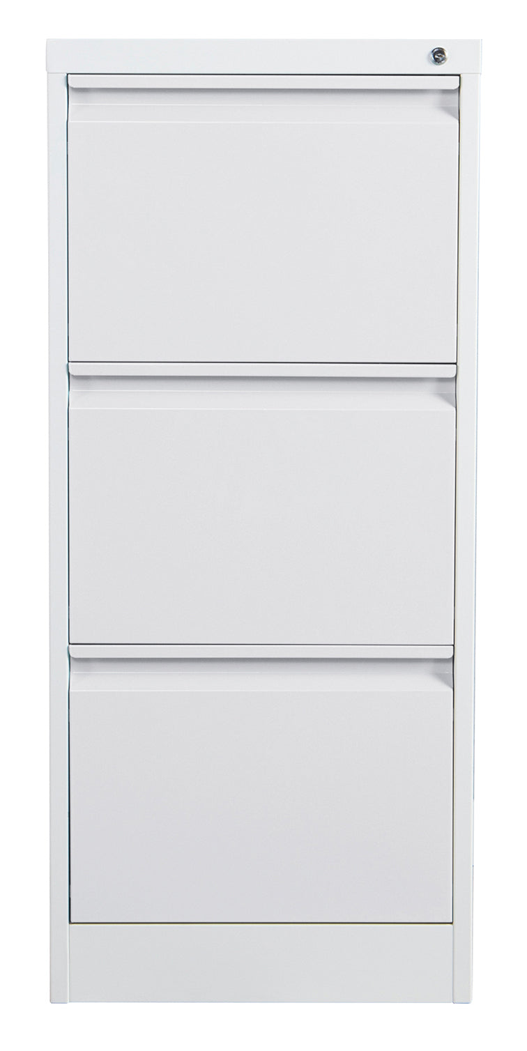 Phoenix Safe Co. FC1003GGK – Aktenschrank, 3 Schubladen, abschliessbar, Stahl, 450 × 620 × 1025 mm, Grau