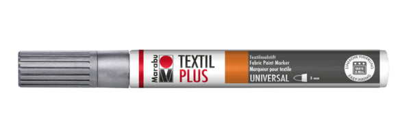 Marabu Textil-Marker für Textilien – Silber