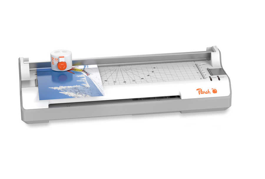 Peach PBP350 Laminiergerät A4 – Kalt-/Heisslaminator, bis 125 µm, 2 Rollen, 250 mm/min, weiss