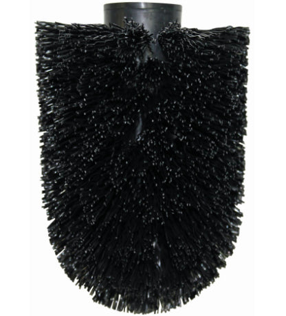 Spirella Ersatzbürstenkopf – Kunststoff, schwarz, Ø 6,8 cm