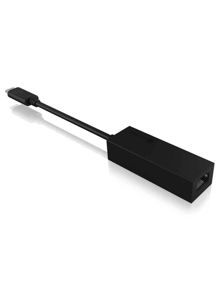 ICY BOX IB-LAN100 Netzwerkadapter USB-C zu RJ-45 – 1 Gbit/s, 0,085 m, USB 3.2 Gen 1, für Windows/Mac/ChromeOS