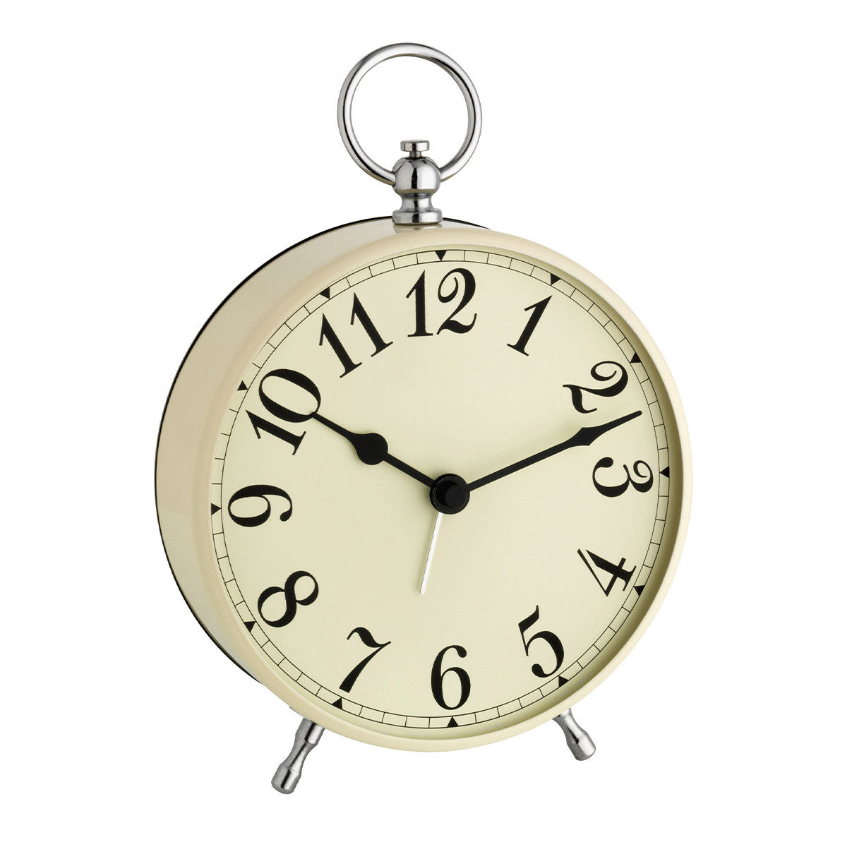 TFA-Dostmann TFA Dostmann Quarz-Wecker – Analog, 12,5 × 16 × 8,5 cm, beige, Glas