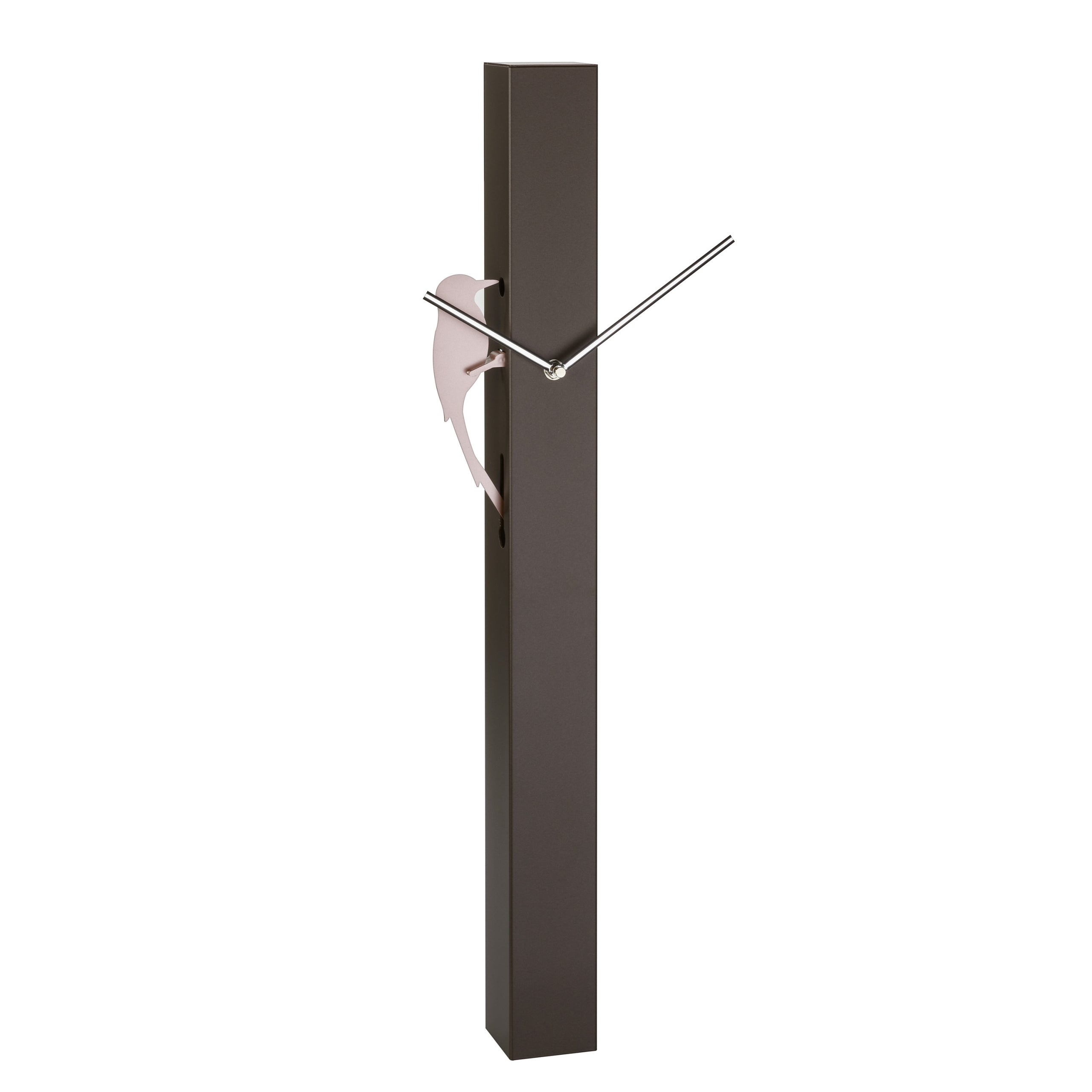 TFA-Dostmann Wanduhr PICUS, braun, Aluminium