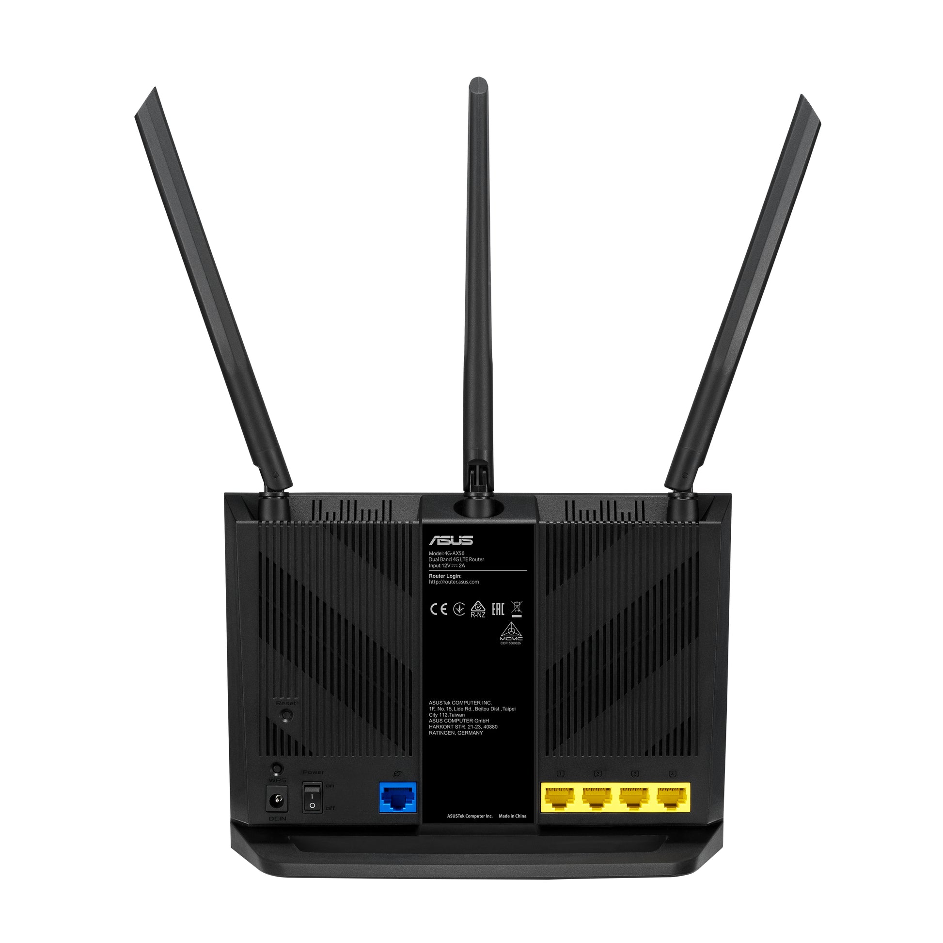 ASUS 4G-AX56 – Funkzubehör, WLAN, 2,4 / 5 GHz, MIMO, Schwarz