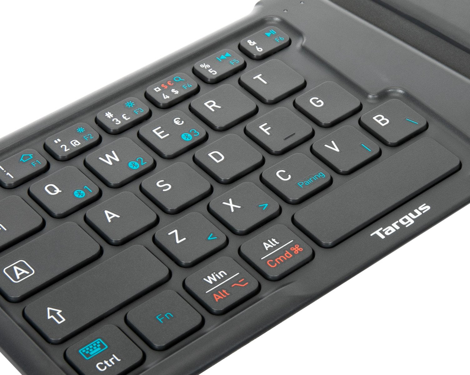 Targus Tastatur, ergonomisch, faltbar, mit antimikrobieller Beschichtung