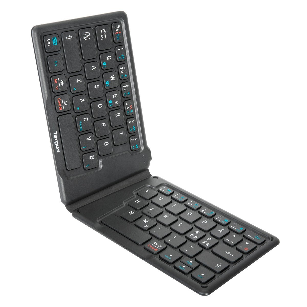 Targus Tastatur, ergonomisch, faltbar, mit antimikrobieller Beschichtung