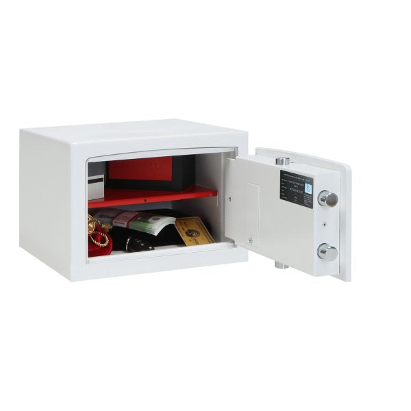Phoenix Safe Co. Phoenix Tresor Venus HS0671E – Elektronikschloss – 14 l – Weiss