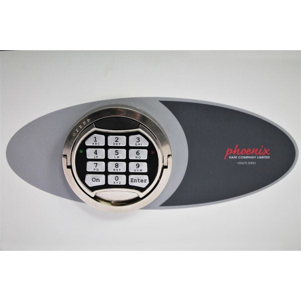 Phoenix Safe Co. Phoenix Tresor Venus HS0671E – Elektronikschloss – 14 l – Weiss