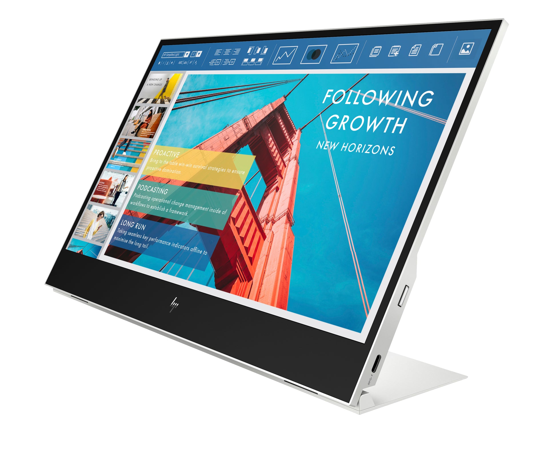 HP E14 G4 – Monitor, 14" 1920 × 1080 (Full HD), IPS, 60 Hz, 400 cd/m², Silber