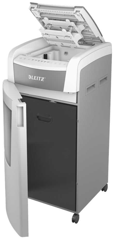 Leitz Aktenvernichter mit Autofeed 600 Blatt, DIN P-4, Partikelschnitt 4 × 36 mm, 15 Blatt, 110 l