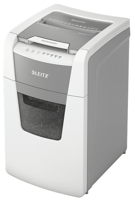 Leitz IQ AutoFeed 150 – Aktenvernichter mit Autofeed 150 Blatt, DIN P-4, Partikelschnitt 4 × 30 mm, 44 l