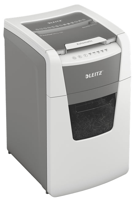 Leitz IQ AutoFeed 150 – Aktenvernichter mit Autofeed 150 Blatt, DIN P-4, Partikelschnitt 4 × 30 mm, 44 l