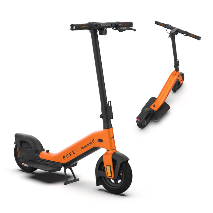 Pure Electric Elektroroller x McLaren – 20 km/h, 500 W, 40 km Reichweite – Orange, Aluminium